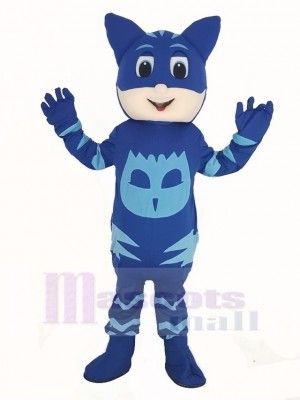 Bleu PJ Masks Fille Catboy Mascotte Costume Dessin animé