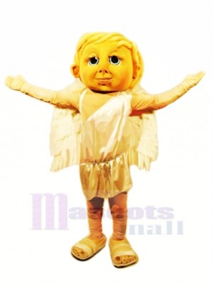 Mignonne ange Cupidon Mascotte Costume Dessin animé