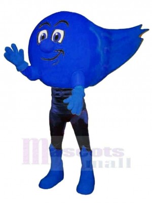 Bleu Comète Mascotte Costume Dessin animé