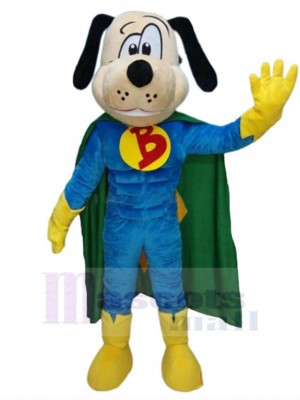 Super-chien Costume de mascotte Animal avec Cape Verte