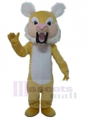 Tigre jaune féroce Costume de mascotte Animal