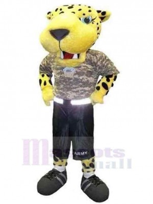 Soldat Tigre Armé Costume de mascotte Animal