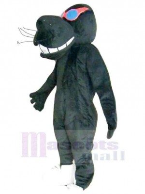 Léopard noir à grande bouche Mascotte Costume Animal