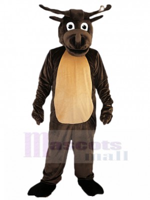 Cerf brun foncé Costume de mascotte Animal