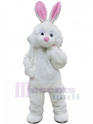 Velu lapin blanc lapin de Pâques Mascotte Costume Animal