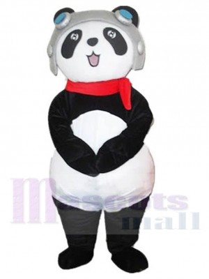 Pilote Panda costume de mascotte