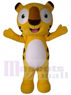 Tigre heureux mignon Costume de mascotte Animal