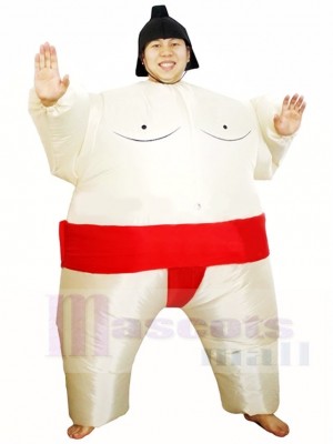 rouge Japonais Graisse Homme Sumo Gonflable Halloween Noël Les costumes pour Adultes