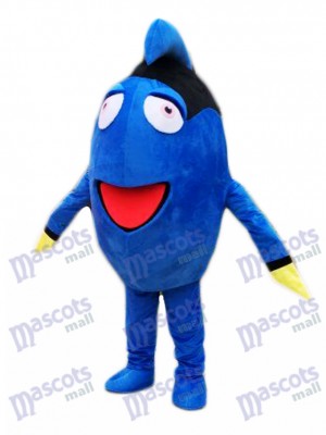 Découverte Dory Royal Bleu Soie Mascotte Costume Dessin animé Personnage