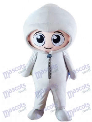 Costume de mascotte bébé garçon à capuche gris