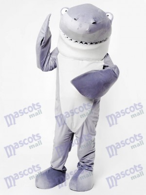 Mascotte de requin gris requin costume adulte