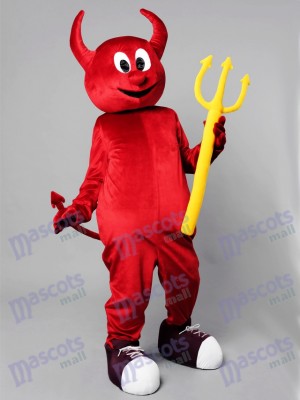 Costume de mascotte de diable maléfique de Halloween rouge Cartoon Anime