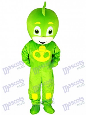 PJ Masks Greg Gekko Garçon en tenue verte Mascotte Costume