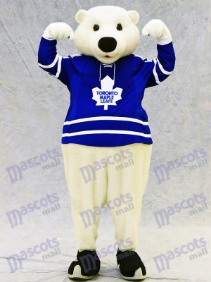 Carlton l'Ours de Toronto Maple Leafs Costume mascotte ours polaire Animal