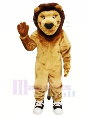 Fort marron Lion Mascotte Les costumes Adulte