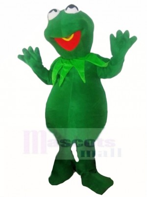 Timid Kermit la grenouille Costume de mascotte