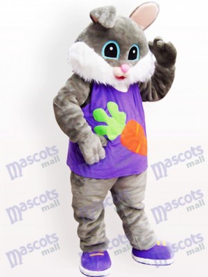 Costume de mascotte adulte de lapin de radis de Pâques