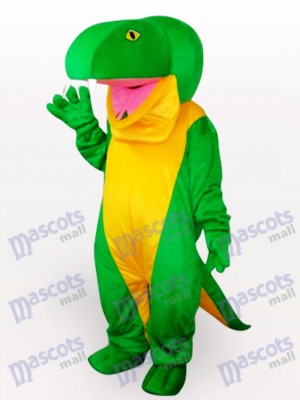 Costume de mascotte adulte serpent vert animal
