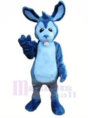 Haute Qualité Bleu lapin Mascotte Les costumes Dessin animé