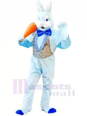 Bleu lapin Adulte Mascotte Les costumes Animal