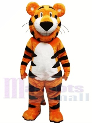 Tigre animal léger heureux Costumes De Mascotte