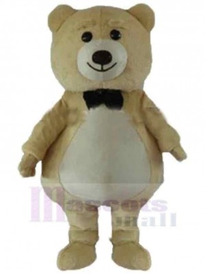 Ours beige heureux Mascotte Costume Animal