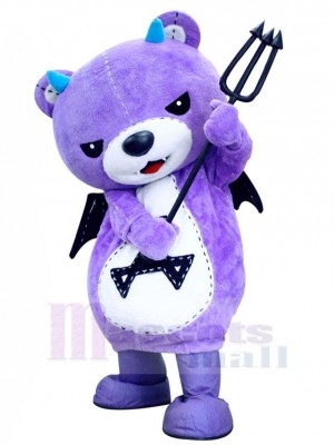 Ours violet féroce Mascotte Costume Pour adultes Têtes de mascotte