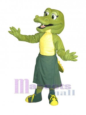 Alligator femelle Mascotte Costume Animal