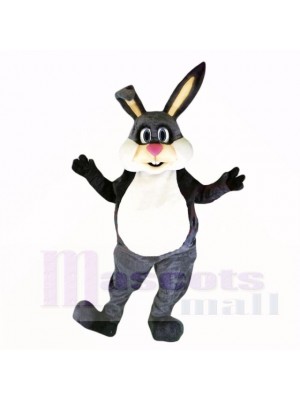 gris Amical Poids léger lapin Costumes De Mascotte Dessin animé