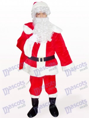 Costume de mascotte de Santa Noël Noël rouge