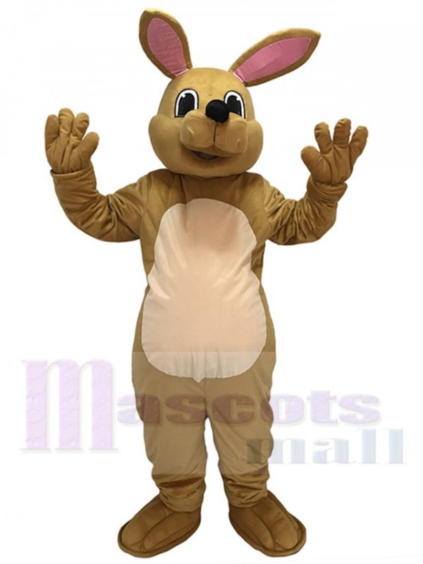 Costume de mascotte kangourou Tan mignon Animal