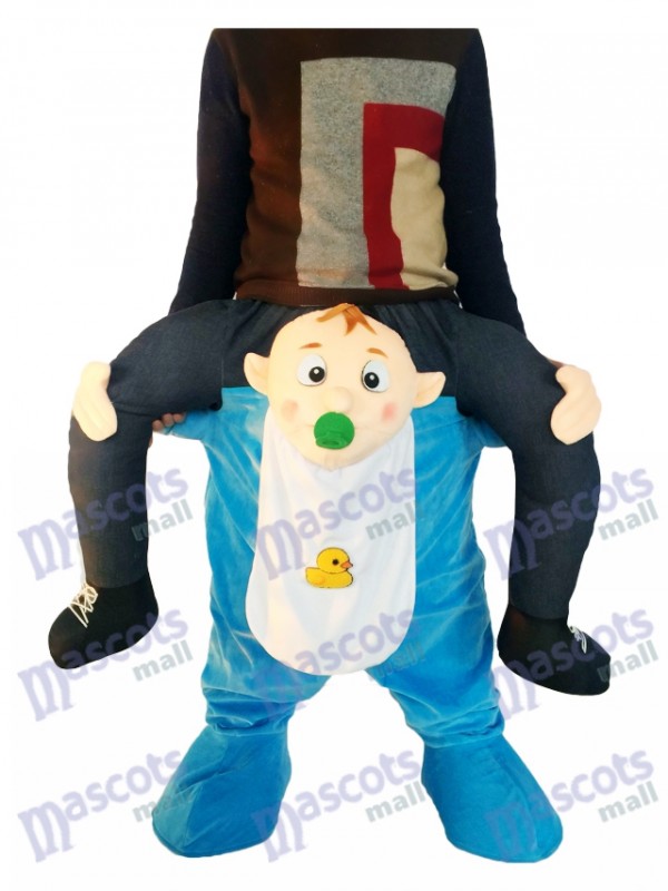 Piggyback Baby Carry Me monter sur le costume de mascotte infantile