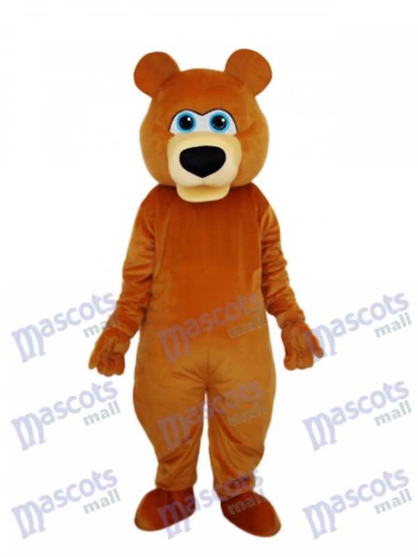 Mascotte de l'ours brun étrange Costume adulte