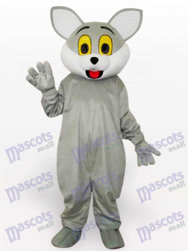 Costume de mascotte adulte chat gris animal