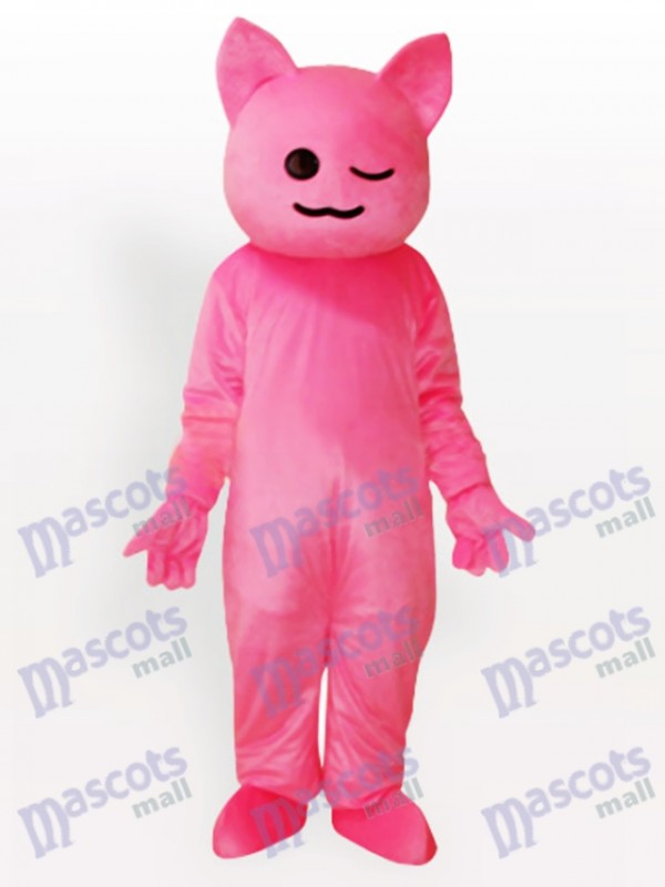 Pinky Costume de mascotte adulte de chat de dessin animé
