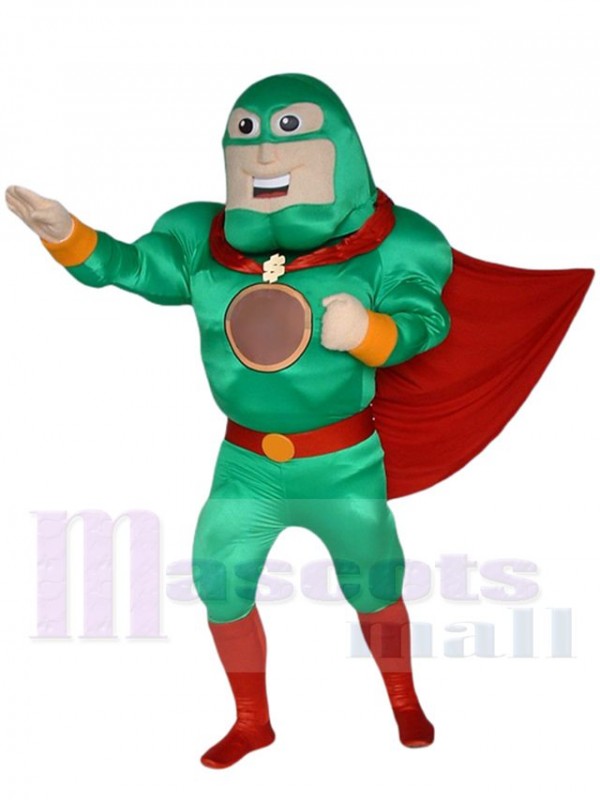 Puissant super-héros Mascotte Costume Dessin animé