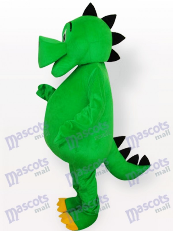 Costume de mascotte adulte vert dinosaure