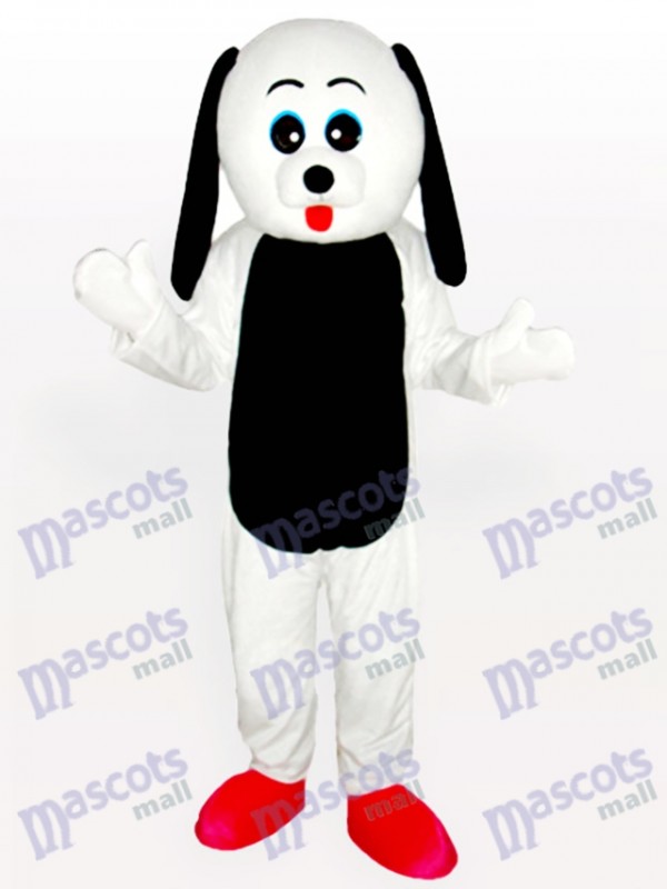 Costume de mascotte adulte noir ventre de chien