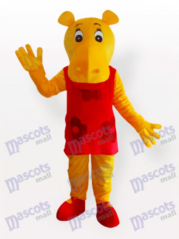 Costume de mascotte adulte Miss Hippo