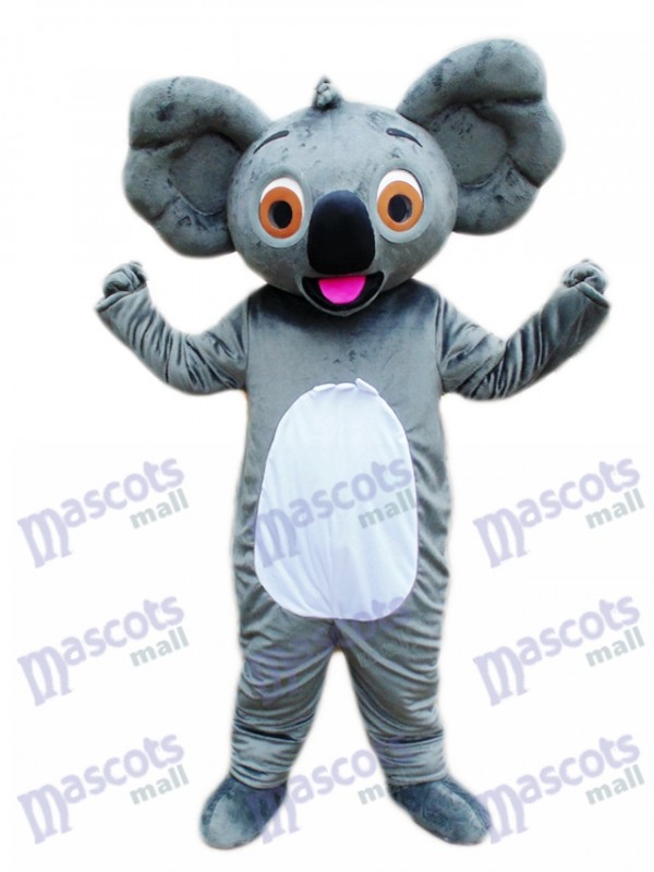 Koala avec costume de mascotte de langue rouge Animal