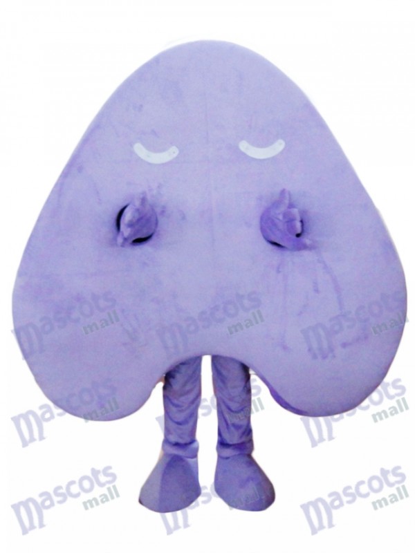 Happy Purple Letter Un costume de mascotte alphabet