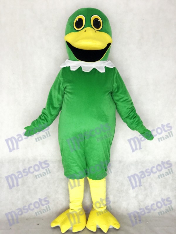 Costume de mascotte canard colvert vert entier mignon Animal