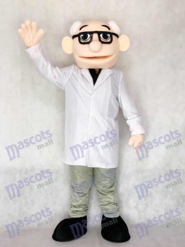 Nouveau costume de professeur de mascotte de docteur