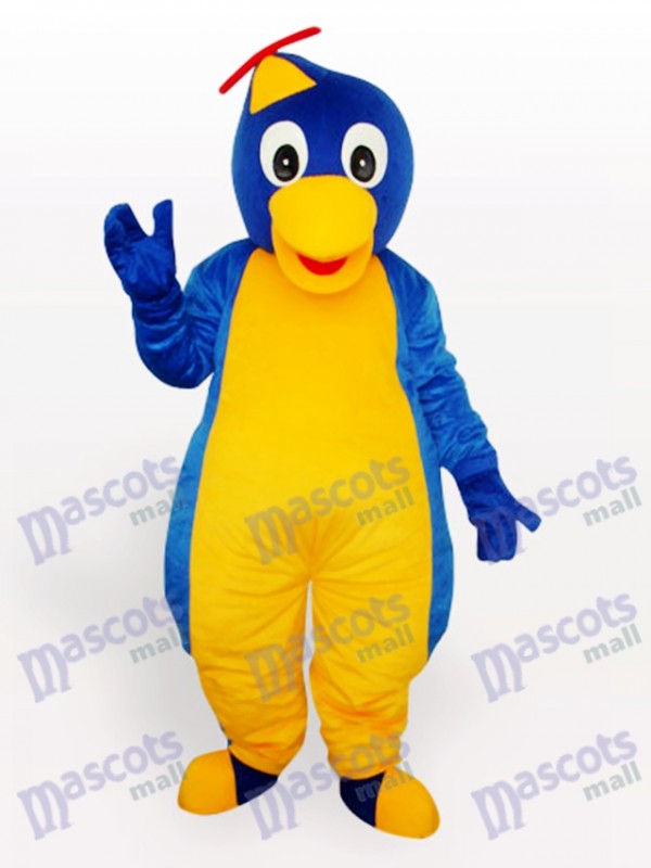 Costume de mascotte adulte bleu pingouin