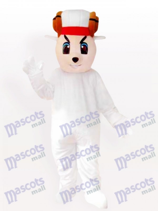 Costume de mascotte adulte mouton heureux