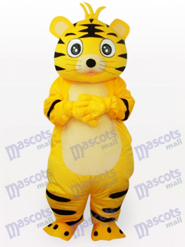 Costume drôle de mascotte adulte animal tigre intelligent