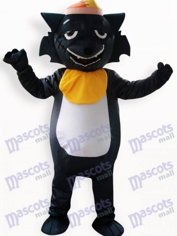 Costume de mascotte adulte Black Wolf Animal