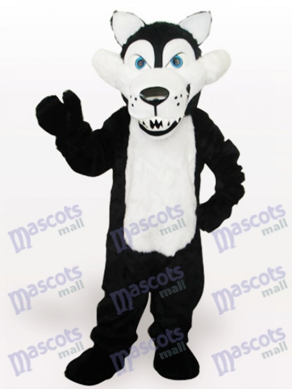 Costume de mascotte adulte de loup blanc