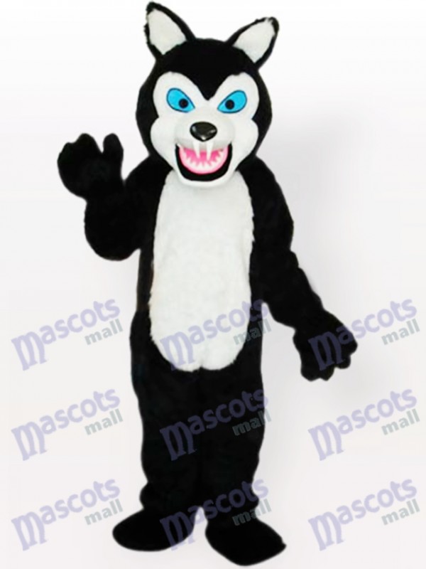 Costume de mascotte adulte Little Black Wolf Type A Mis à jour
